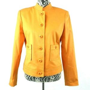 Carlisle Orange Jacket with Mandarin Collar